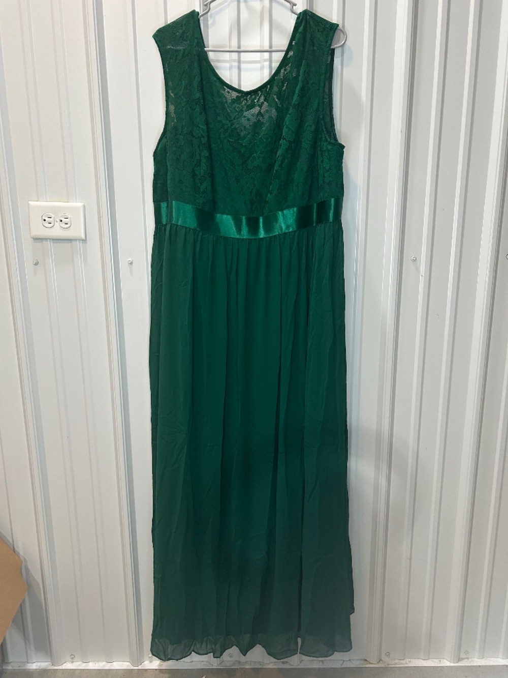 Dark green dress!